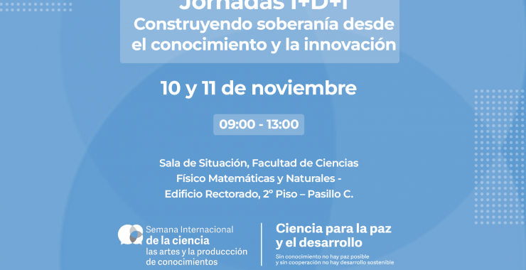 Se realizarán las Jornadas I+D+i por la Semana Internacional de la Ciencia