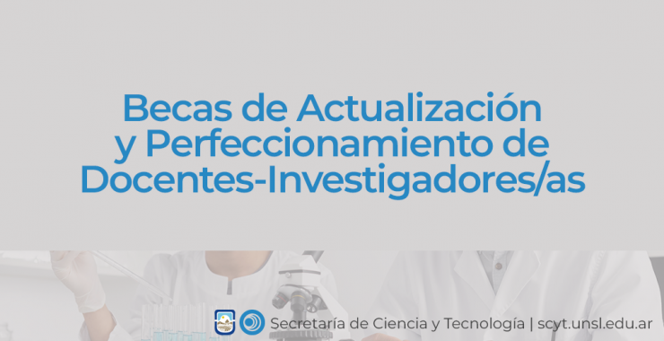 Apertura de Becas de Actualización y Perfeccionamiento