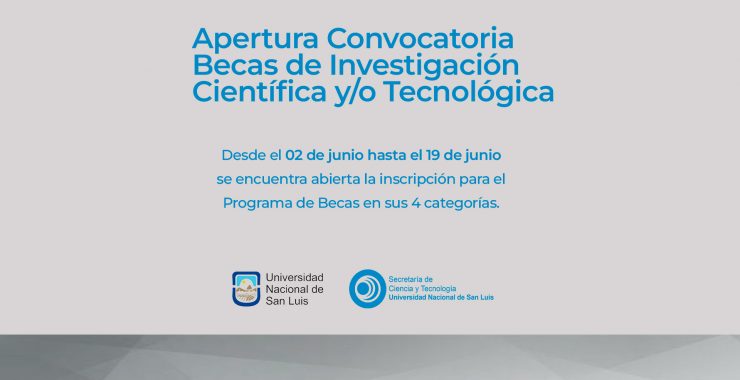 Convocatoria a Becas de Investigación Científica y Tecnológica